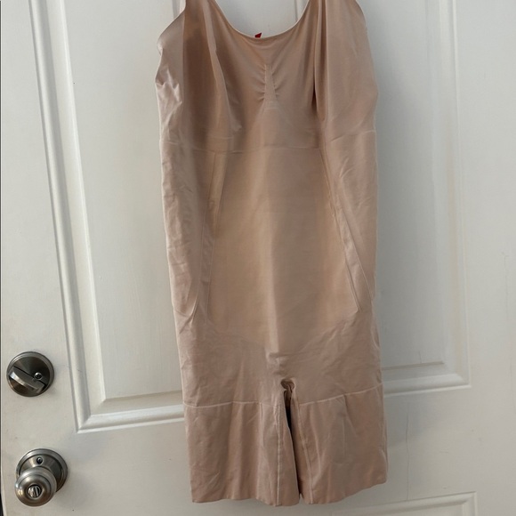 Spanx oncore bodysuit shorts girdle tan adjustable straps sz 1X - Picture 4 of 7
